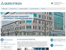 Tablet Screenshot of dupuytren.com.ar